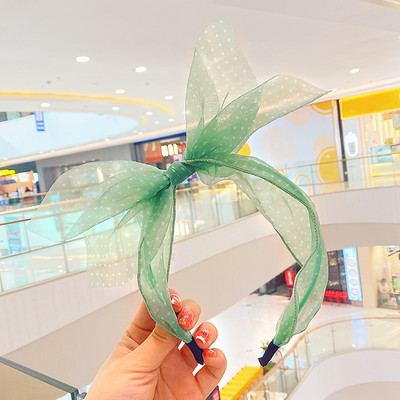 2021 Gyerekek Aranyos Színek Pöttyös masni hajpántok Fejfedők Kislányoknak Szép széles oldalú hajkarika fejpántok gyerekeknek hajkiegészítők