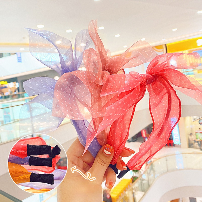 2021 Gyerekek Aranyos Színek Pöttyös masni hajpántok Fejfedők Kislányoknak Szép széles oldalú hajkarika fejpántok gyerekeknek hajkiegészítők