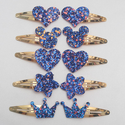 8/ 10 kom./ lot Nove pozlaćene kopče za kosu za djevojčice Dječje svjetlucave ukosnice Zvjezdica Mickey Ukosnica s ušnom krunom Ukosnica za kosu Dječji dodaci za kosu