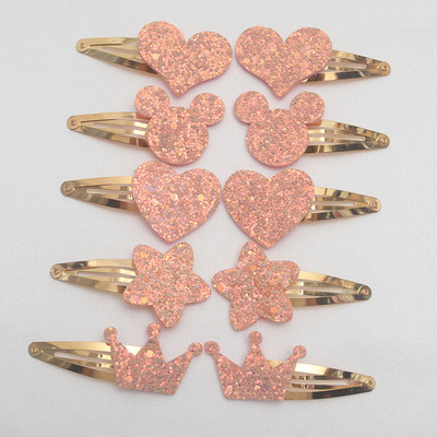 8/ 10 kom./ lot Nove pozlaćene kopče za kosu za djevojčice Dječje svjetlucave ukosnice Zvjezdica Mickey Ukosnica s ušnom krunom Ukosnica za kosu Dječji dodaci za kosu