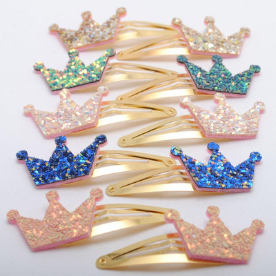 8/ 10 kom./ lot Nove pozlaćene kopče za kosu za djevojčice Dječje svjetlucave ukosnice Zvjezdica Mickey Ukosnica s ušnom krunom Ukosnica za kosu Dječji dodaci za kosu