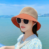 Šeširi za žene 2022. Proljeće Ljeto Novo Univerzalna mašna Krema za sunčanje Kapa za zaštitu od sunca Zaštita za lice UV zaštita Šuplji šešir Panama S102