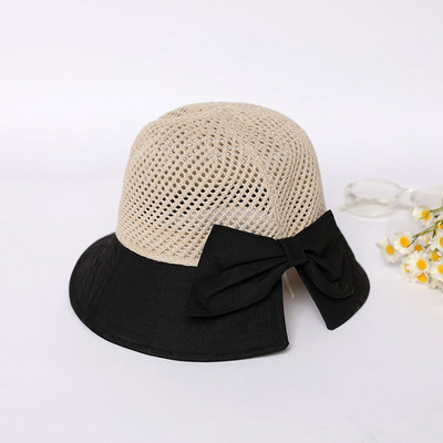 Šeširi za žene 2022. Proljeće Ljeto Novo Univerzalna mašna Krema za sunčanje Kapa za zaštitu od sunca Zaštita za lice UV zaštita Šuplji šešir Panama S102