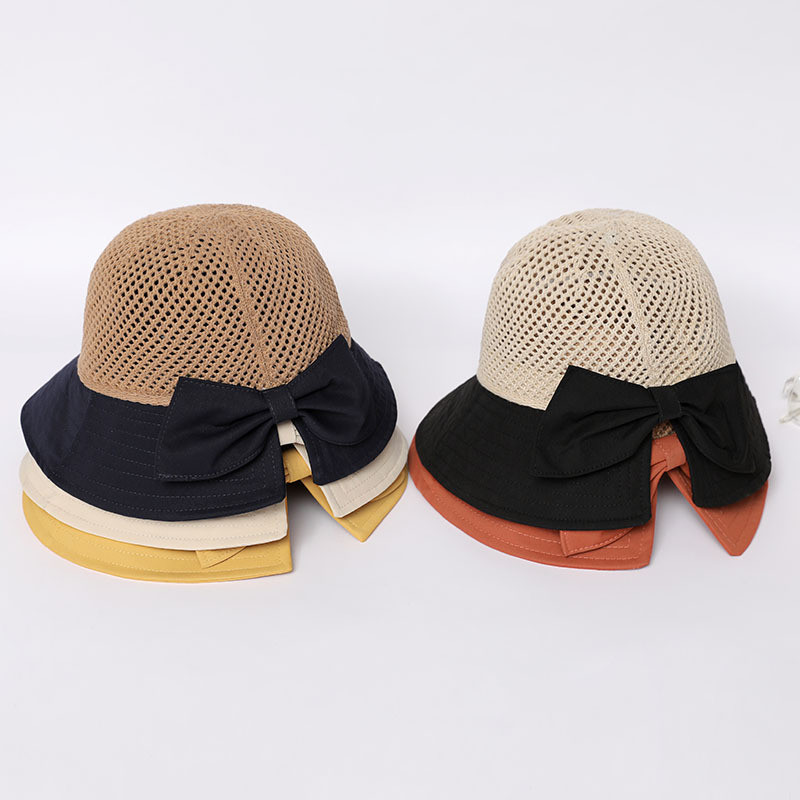 Šeširi za žene 2022. Proljeće Ljeto Novo Univerzalna mašna Krema za sunčanje Kapa za zaštitu od sunca Zaštita za lice UV zaštita Šuplji šešir Panama S102