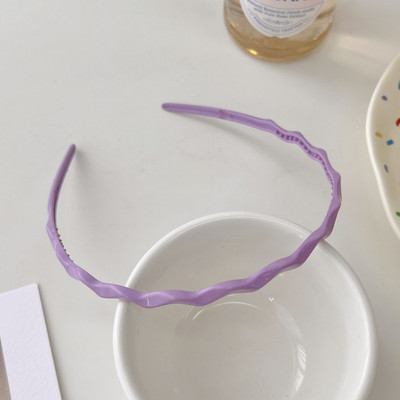 Modna jednobojna traka za kosu, slatkiši, slatke ukosnice s valovitim zubima, rođendanska zabava, bebe, dječje kopče za kosu, dodaci