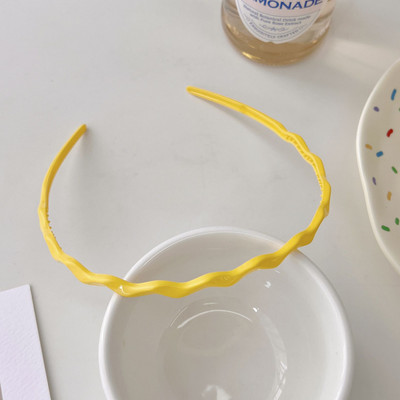 Modna jednobojna traka za kosu, slatkiši, slatke ukosnice s valovitim zubima, rođendanska zabava, bebe, dječje kopče za kosu, dodaci