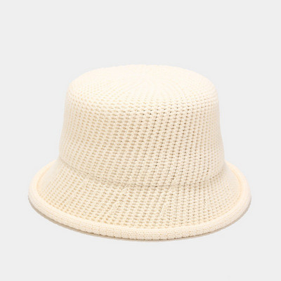 Nové krimpovacie vlnené pevné zimné pletené panamské klobúky pre ženy, teplé vedrové klobúky, dámske vonkajšie umývadlové klobúky, opaľovacie krémy, slnečné čiapky, darček