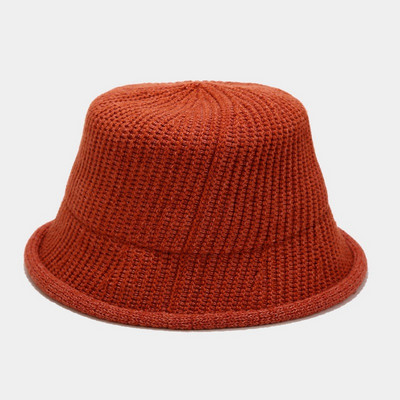 Nové krimpovacie vlnené pevné zimné pletené panamské klobúky pre ženy, teplé vedrové klobúky, dámske vonkajšie umývadlové klobúky, opaľovacie krémy, slnečné čiapky, darček