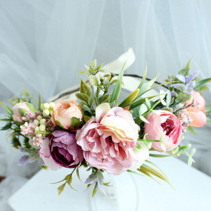 2020. Novi vjenčani vijenac Simulacija Cvijeće Pokrivalo za glavu za odrasle Traka za kosu Dodaci za kosu za pucanje