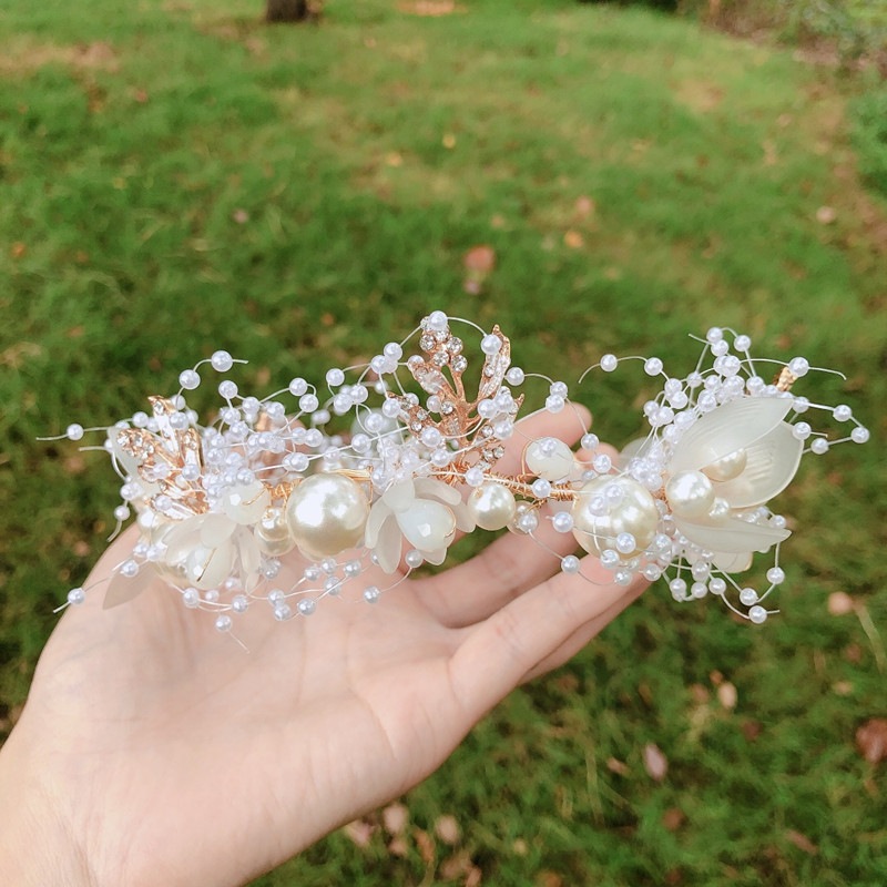 Izrada nepravilnih bisera Trake za glavu za djevojke Traka za kosu Mladenka Vjenčana frizura Modni dodaci za kosu za djecu Pokrivala za glavu