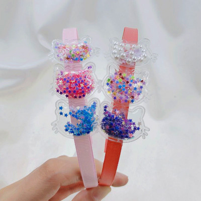 3 buc Bentite pentru fete Copii Bentite cu paiete Copii Nou ABS Trepte Dinți Benzi pentru păr Accesorii pentru păr