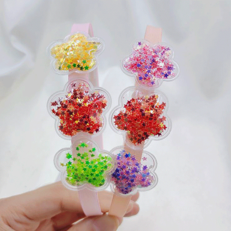 3 buc Bentite pentru fete Copii Bentite cu paiete Copii Nou ABS Trepte Dinți Benzi pentru păr Accesorii pentru păr