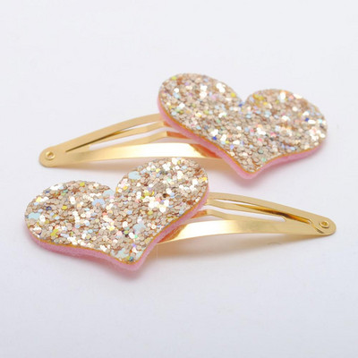6 buc/lot Agrafe Noi Fete Design Corea Glitter Heart Copii Cadou Aniversare Accesorii Păr Copii Agraf Pentru Copii