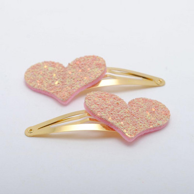 6 buc/lot Agrafe Noi Fete Design Corea Glitter Heart Copii Cadou Aniversare Accesorii Păr Copii Agraf Pentru Copii