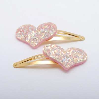 6 buc/lot Agrafe Noi Fete Design Corea Glitter Heart Copii Cadou Aniversare Accesorii Păr Copii Agraf Pentru Copii