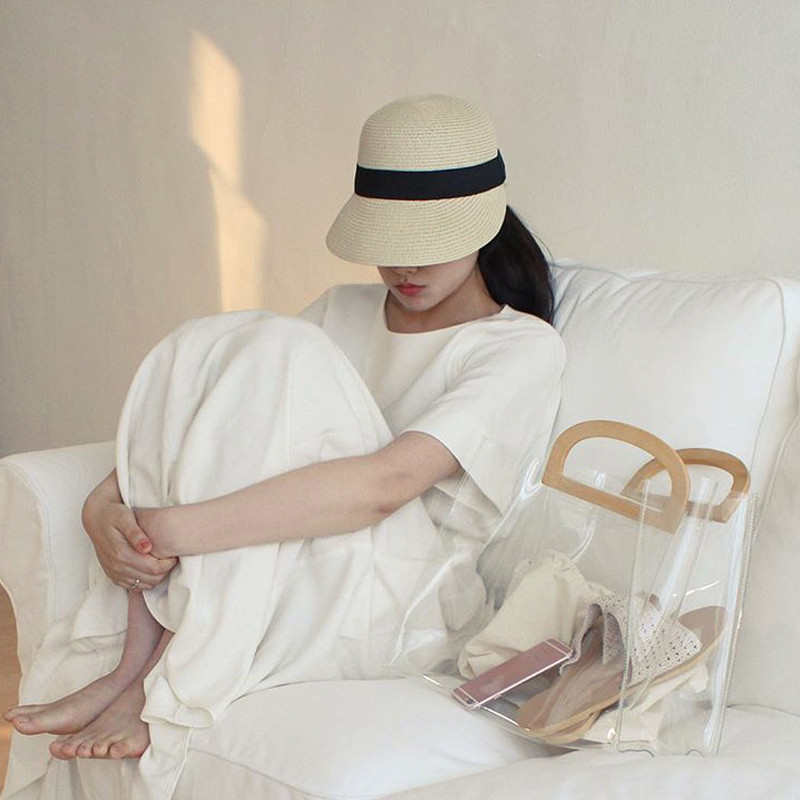 2021-es új szalmakalap, női szabadtéri diák alkalmi napozósapkák napvédő krém nyári baseballsapka divatos, csúcsos női sapka