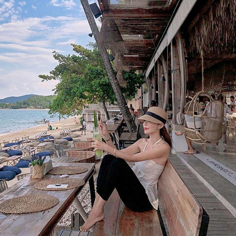 2021-es új szalmakalap, női szabadtéri diák alkalmi napozósapkák napvédő krém nyári baseballsapka divatos, csúcsos női sapka