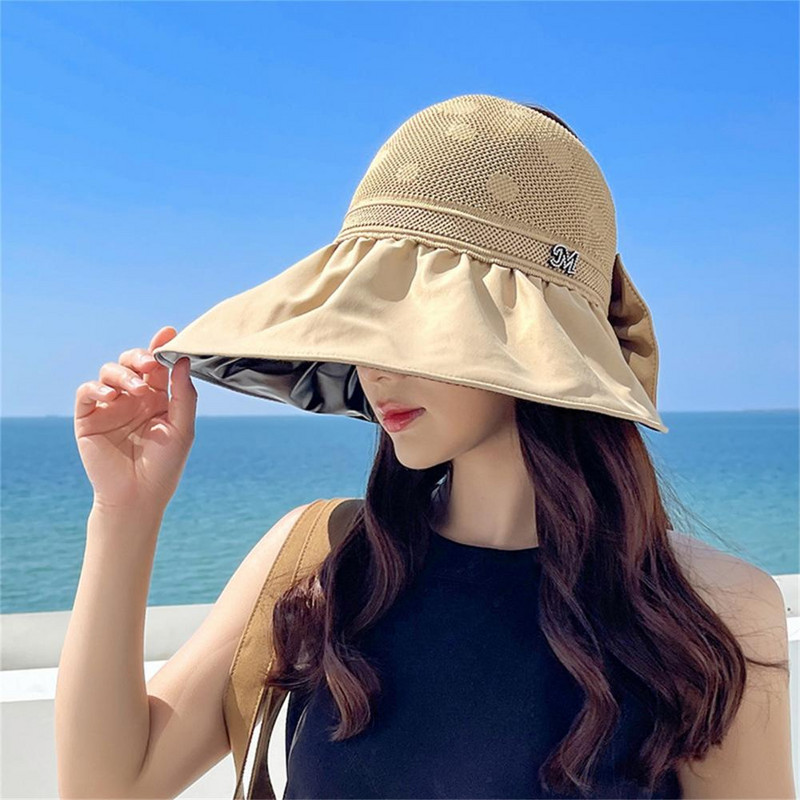 Moteriška kepurė Sulankstoma lengva, vieno dydžio tuščia viršutinė vasarinė kepurė Paplūdimio lankstinukų dekoravimo moteriška kepurė