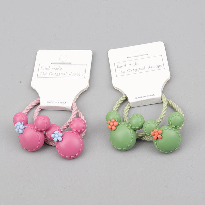 2 buc/card, frânghie pentru cap, urechi de mickey, inel de păr, banda de cauciuc pentru copii, accesorii pentru păr, frânghie elastică pentru păr, cadou de vacanță