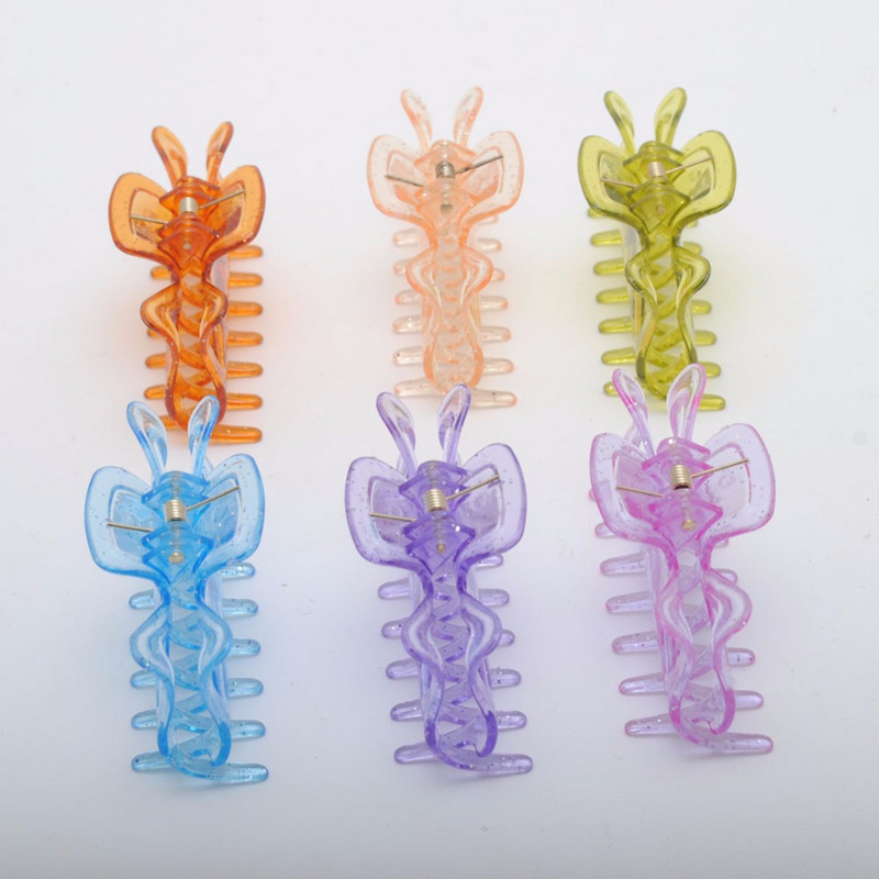 6 részes műanyag hajkapcsok női csillogó hajcsavarok hajcsatok hajtűk hajkiegészítők női bilincsek