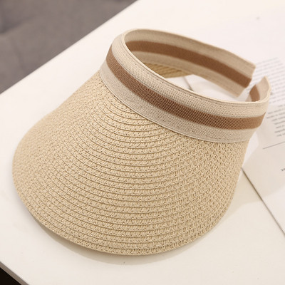 Horúca výpredaj 2021, baseballová čiapka, letná dámska klobúk s prázdnym vrchným dielom a slnečnou clonou, letná slamená čiapka so širokým okrajom, slnečná čiapka s UV ochranou