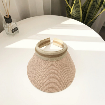 Horúca výpredaj 2021, baseballová čiapka, letná dámska klobúk s prázdnym vrchným dielom a slnečnou clonou, letná slamená čiapka so širokým okrajom, slnečná čiapka s UV ochranou