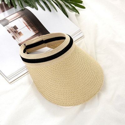 Horúca výpredaj 2021, baseballová čiapka, letná dámska klobúk s prázdnym vrchným dielom a slnečnou clonou, letná slamená čiapka so širokým okrajom, slnečná čiapka s UV ochranou