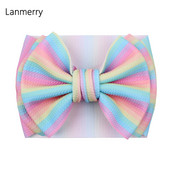 2022, nove ljetne mašne za kosu, traka za glavu za djevojčice, slatki dječji turban, 7 inčna traka za kosu s velikom mašnom, dječji modni dodaci za kosu, veleprodaja