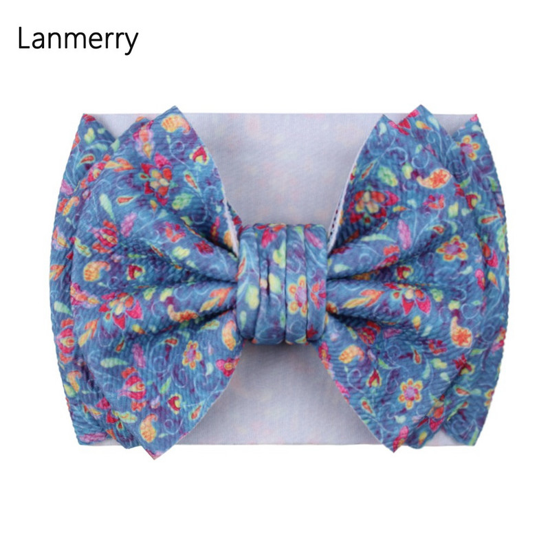 2022, nove ljetne mašne za kosu, traka za glavu za djevojčice, slatki dječji turban, 7 inčna traka za kosu s velikom mašnom, dječji modni dodaci za kosu, veleprodaja