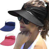 Vruće ljeto 2023. Žene Šešir za sunčanje na plaži Velike glave Širokog oboda Vanjski šešir sa UV zaštitom Gornja prazna bejzbolska kapa za sport na otvorenom