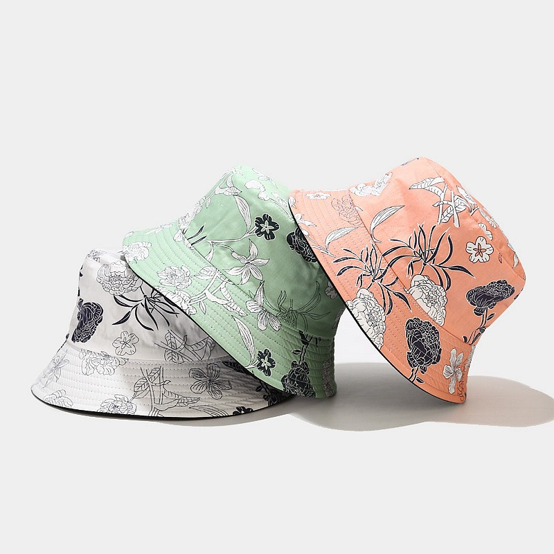 Ženski šešir Ljeto Sunce Beach Reverzibilni cvjetni šešir za ribolov na otvorenom Prozračni dodatak Tinejdžerska kapa