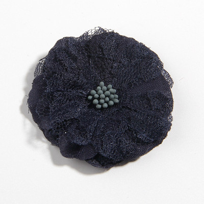 10 vnt. 5,5 cm 2,1 colio aukštos kokybės audinio dirbtinė nėrinių gėlė plaukams aksesuarams šifono gėlių puokštė klipams galvos juosta