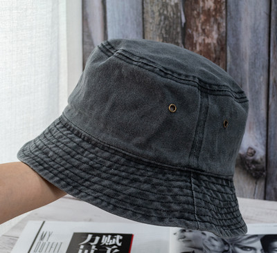 2023 Nouă pălărie pliabilă de pescar, spălat denim, pălării cu găleată, unisex, moda Bob, șapci, hip hop, bărbați, femei, șapcă cu găleată Panama, cadou