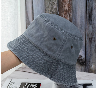 2023 Nouă pălărie pliabilă de pescar, spălat denim, pălării cu găleată, unisex, moda Bob, șapci, hip hop, bărbați, femei, șapcă cu găleată Panama, cadou