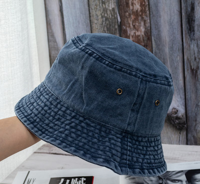 2023 Nouă pălărie pliabilă de pescar, spălat denim, pălării cu găleată, unisex, moda Bob, șapci, hip hop, bărbați, femei, șapcă cu găleată Panama, cadou