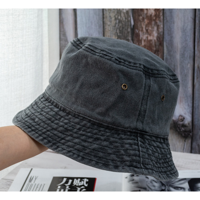 2023 Nouă pălărie pliabilă de pescar, spălat denim, pălării cu găleată, unisex, moda Bob, șapci, hip hop, bărbați, femei, șapcă cu găleată Panama, cadou