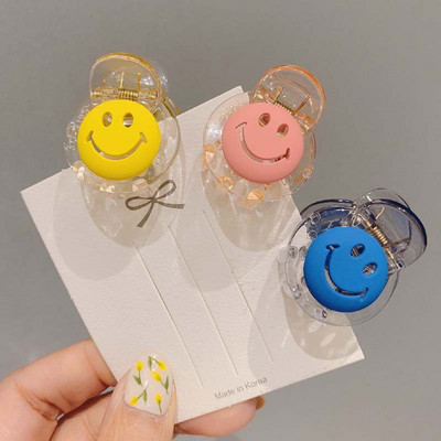 Akril Mosolygós Hajklipek Fejdísz Lófarok Tartók Haj Karmok 2023 Új stílusú gyerekek Mosolyarc Hajfogás Fejrák