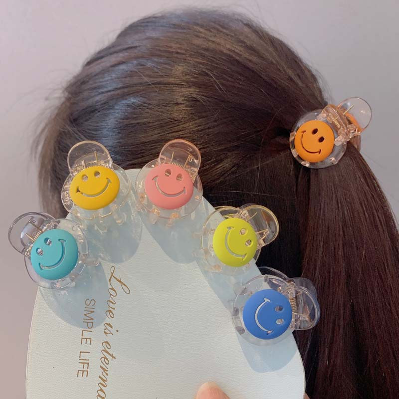 Akril Mosolygós Hajklipek Fejdísz Lófarok Tartók Haj Karmok 2023 Új stílusú gyerekek Mosolyarc Hajfogás Fejrák