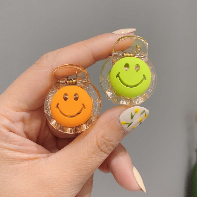 Akril Mosolygós Hajklipek Fejdísz Lófarok Tartók Haj Karmok 2023 Új stílusú gyerekek Mosolyarc Hajfogás Fejrák