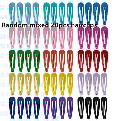 20 ks/sada DIY dievčenské vlasové doplnky PVC flitrované rýchloschnúce farebné jednoslovné sponky do vlasov bez sponiek do vlasov princezná bling čelenka roztomilá pokrývka hlavy