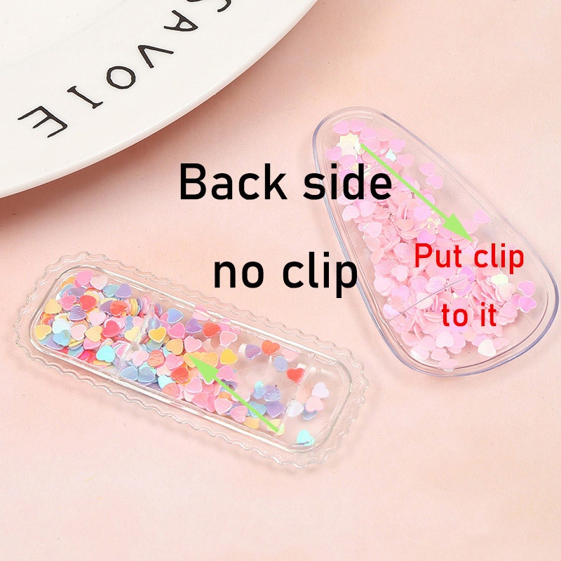 20 ks/sada DIY dievčenské vlasové doplnky PVC flitrované rýchloschnúce farebné jednoslovné sponky do vlasov bez sponiek do vlasov princezná bling čelenka roztomilá pokrývka hlavy