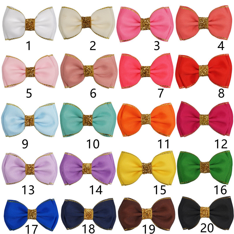 20 GAB 3 collu meiteņu matu sprādze, divslāņu zelta lentes matu sprādze meitenēm matu aksesuāri, bērnu galvassegas, matu sprādzes, vairumtirdzniecība