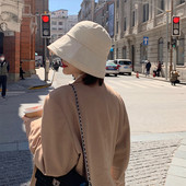 S22 Ženski šešir Ljetni šešir s velikim obodom Šešir za sunčanje Ženska zaštita od sunca Ribarski šešir Panama verzija UV zaštite Štitnik za sunce