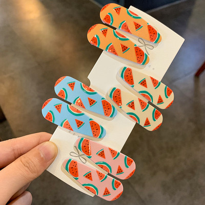 8 kom/lot korejski slatka svježa djeca djevojčice voće pun ispis ukosnica BB kopča šiške dječja kopča bočna ukosnica za djevojčice nakit