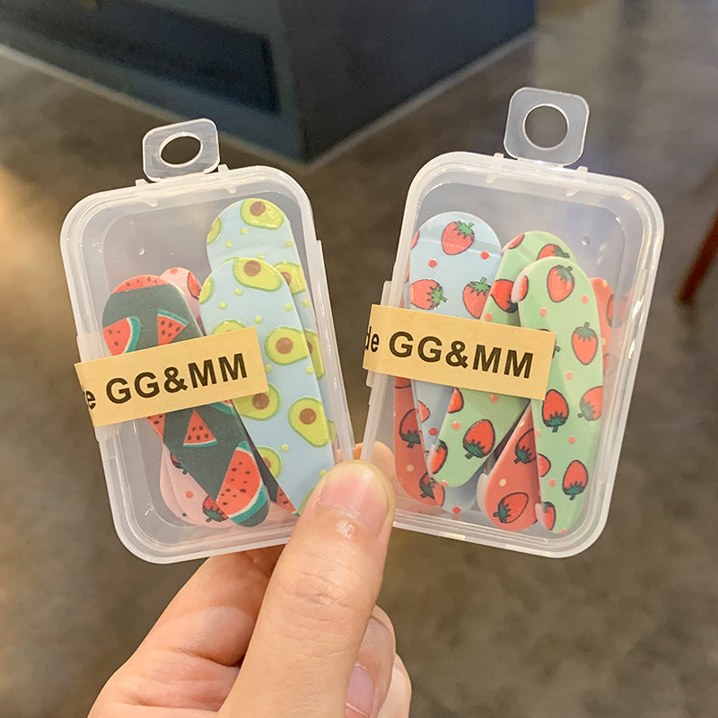 8 kom/lot korejski slatka svježa djeca djevojčice voće pun ispis ukosnica BB kopča šiške dječja kopča bočna ukosnica za djevojčice nakit