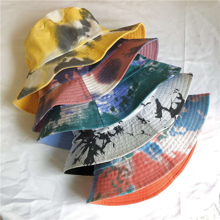 Dvostrana kapa s šiltom, šešir s vedrom, šešir, šešir za sunce, šešir s uličnim trendom, ženski šešir, ribarski šešir s uzorkom bojenom tintom