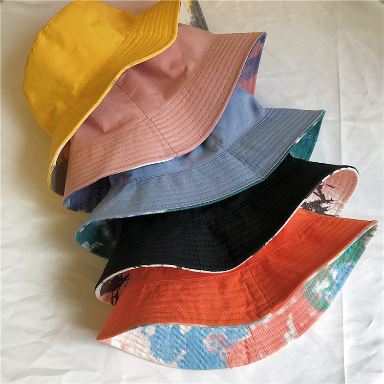 Dvostrana kapa s šiltom, šešir s vedrom, šešir, šešir za sunce, šešir s uličnim trendom, ženski šešir, ribarski šešir s uzorkom bojenom tintom