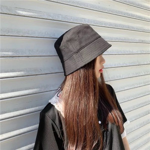 Pălărie de găleată din bumbac de culoare solidă de vară pentru femei Hip Hop Pălărie simplă de pescar în aer liber Bob cu protecție solară Pălărie Panama casual Trend 2021