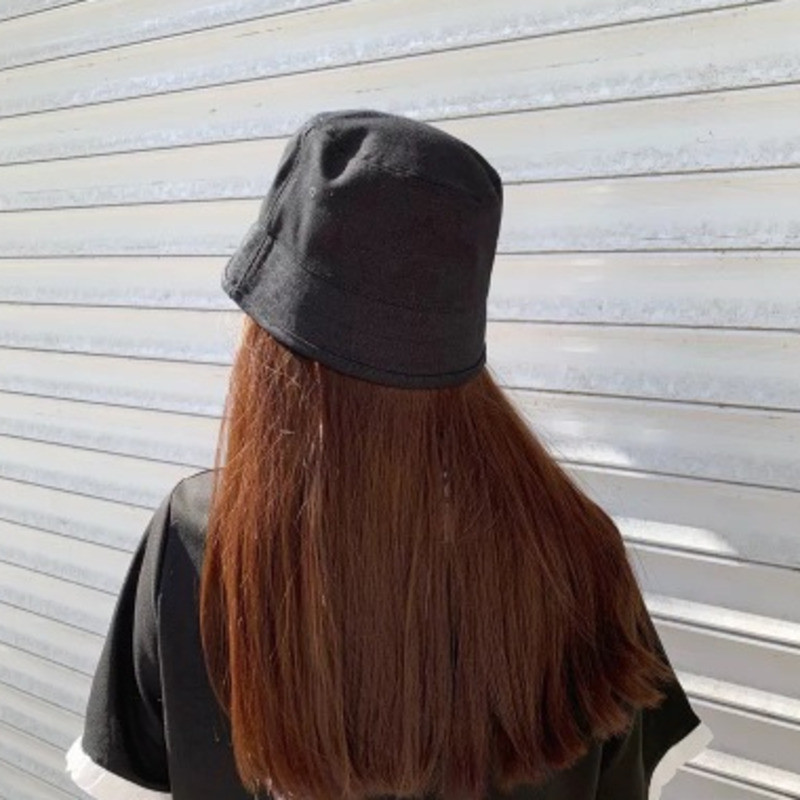 Pălărie de găleată din bumbac de culoare solidă de vară pentru femei Hip Hop Pălărie simplă de pescar în aer liber Bob cu protecție solară Pălărie Panama casual Trend 2021