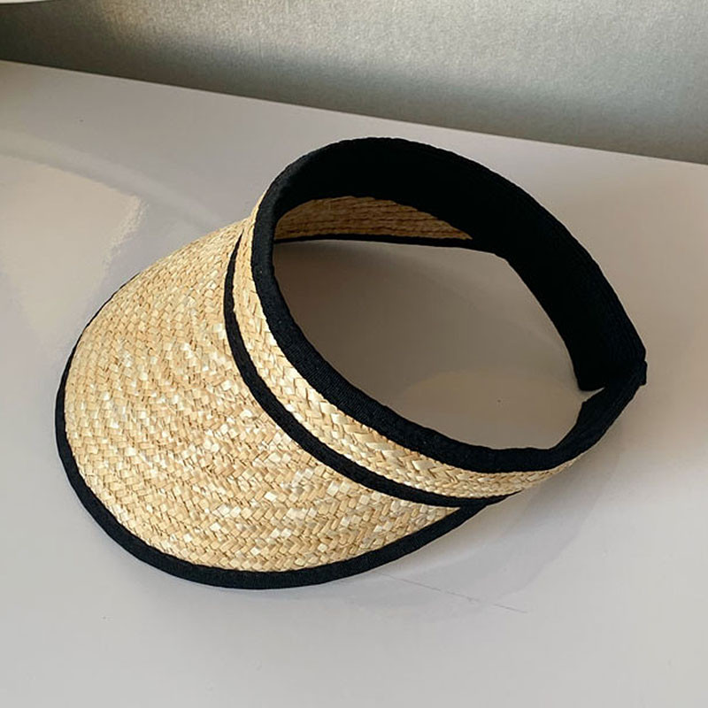 Női felső védősapka nélkül nyári szalma napozósapka UV strandsapka rugalmas fejkörfogat Kentucky derby ünnep